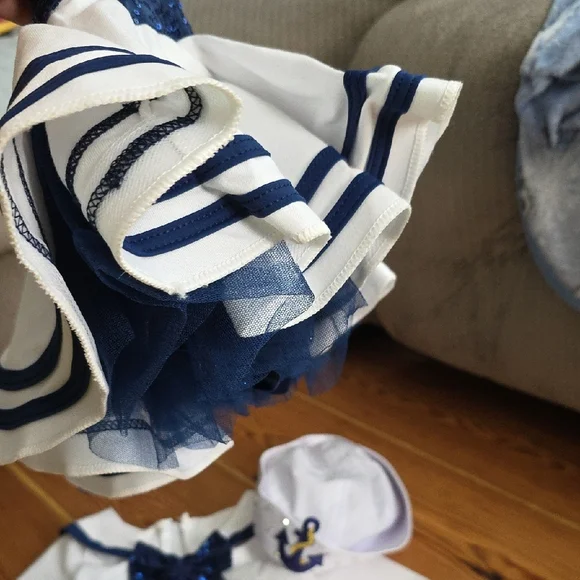 Nautical Sailor Costume for Kids - White and Blue - Picture 6 of 14